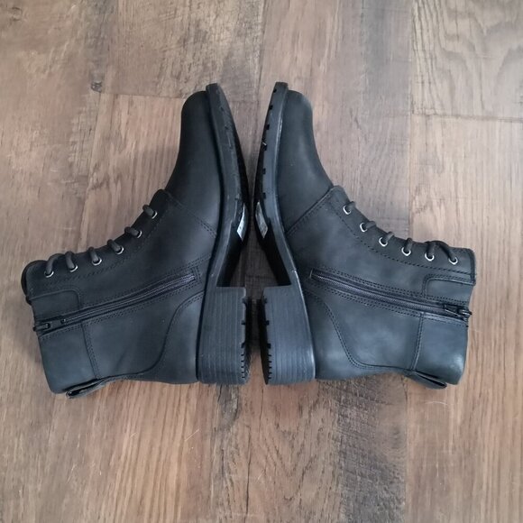 NEW Clarks Orinoco Spice Women's Black Leather Zipper Dress Boots Size 8 - Picture 5 of 6